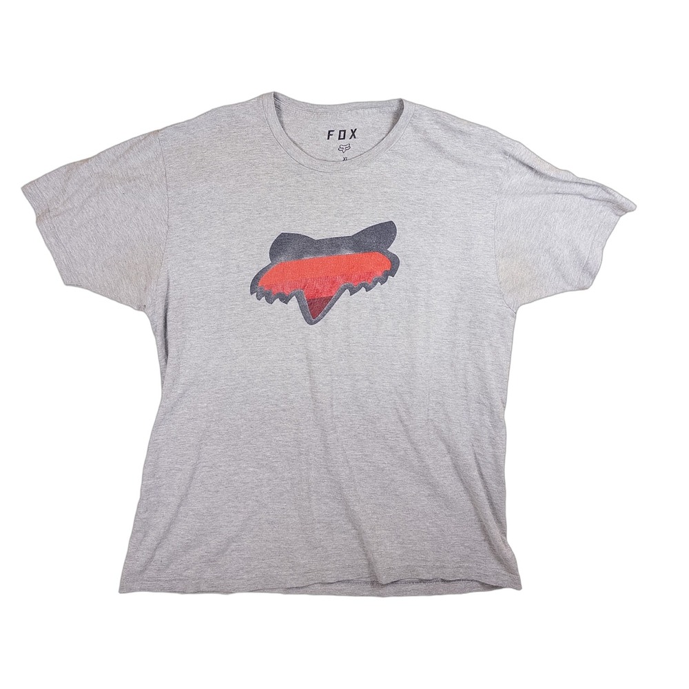 Fox Racing Graphic T-Shirt Mens XL Gray Good Moto Skate Logo Tee